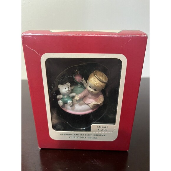 Carlton Cards Heirloom Collection Ornament  granddaughter's first Christmas-rare - Picture 1 of 2